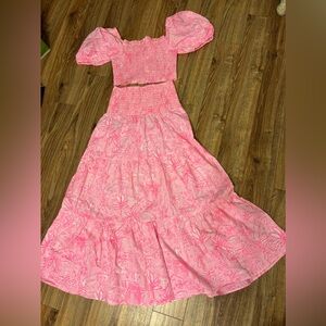 Lilly Pulitzer Pink Maxi Skirt